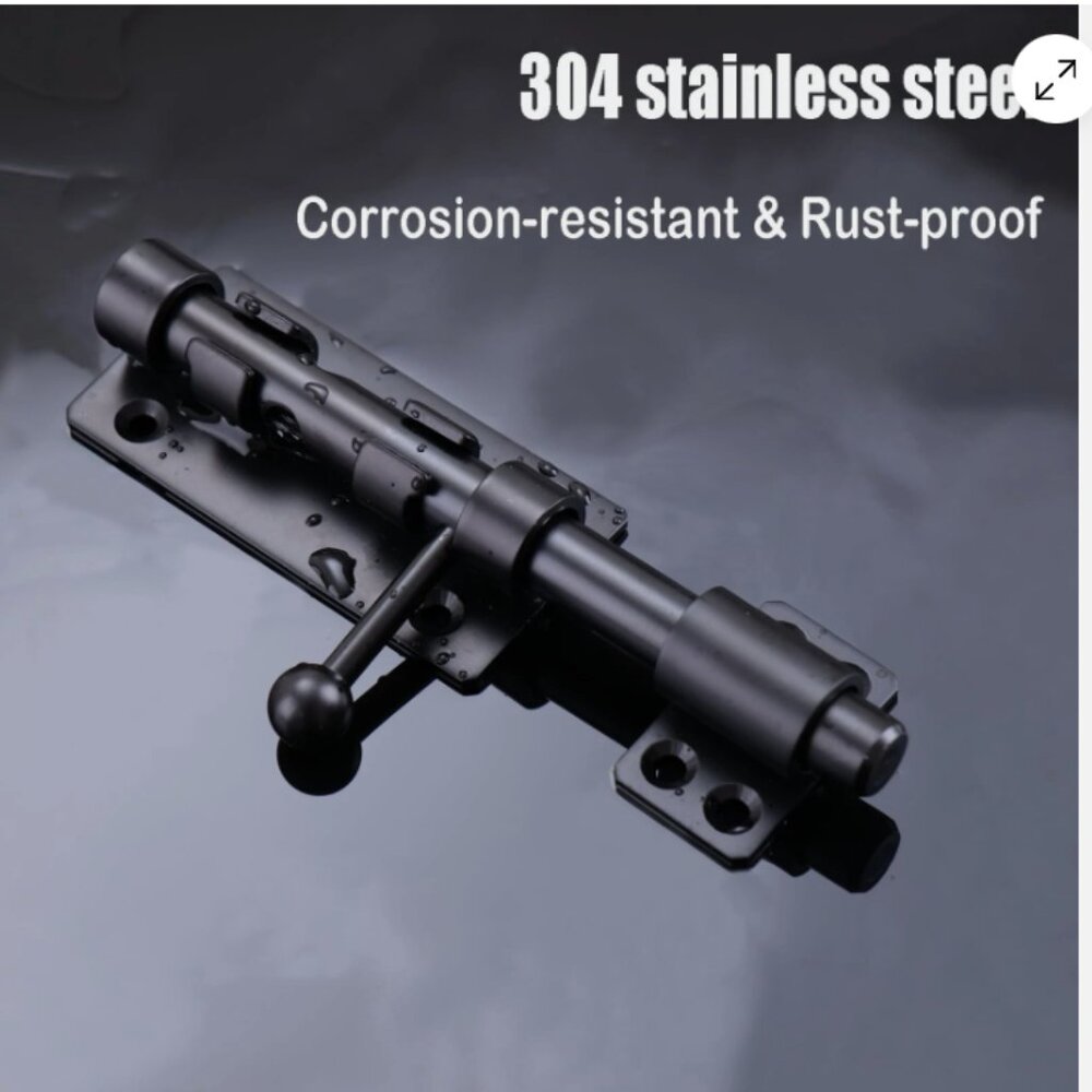 6.3" Heavy Duty Sile Bolt Gate Latch Solid 304 Stainless Yard Door Bolt Series